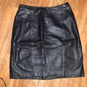 Leather skirt